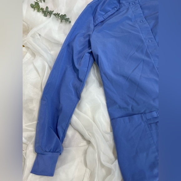 Dickies Ceil Blue Scrub Jacket Size Small - Picture 5 of 14